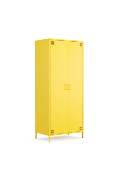 Furni24 Pera Metal Elbise Dolabı, Soyunma Dolabı, İki Kapılı, 80,50 x 50 x 189,50 cm ürün görseli 1