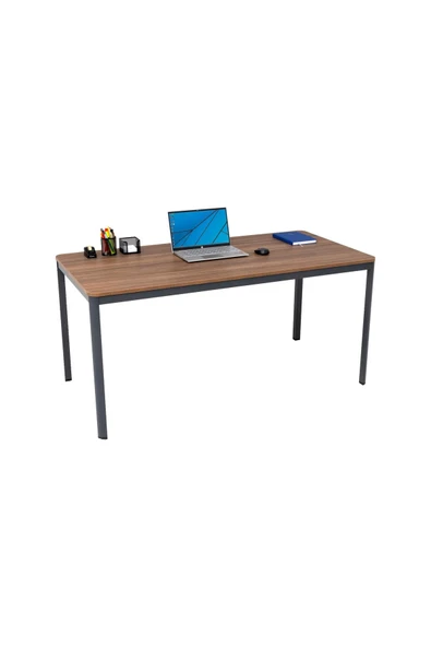 Furni24 Çok Amaçlı D Profil Masa, Mutfak Masası, Home Ofis Masa, Yemek Masası, Bilgisayar Masası, 140x80cm ürün görseli 1