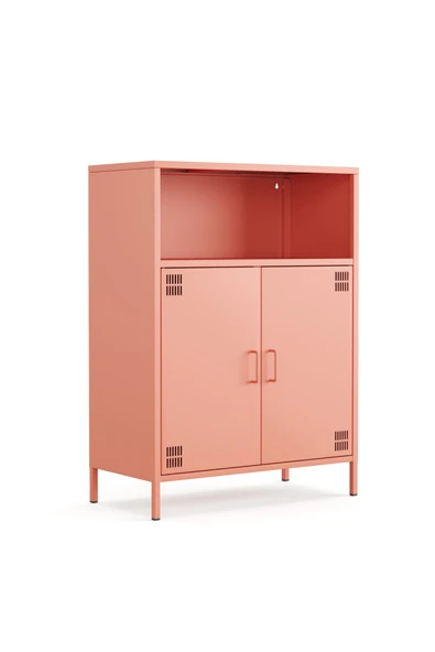 Furni24 Pera Metal Dolap 2 Kapılı, Açık Raflı 80,50 x 40 x 109,50 cm - 9 Renk Seçeneği Bulunmaktadır ürün görseli 1