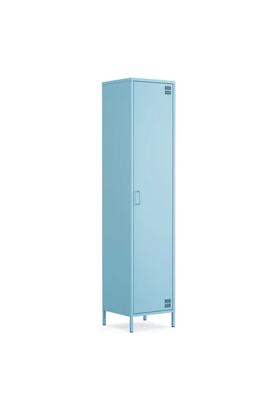 Furni24 Pera Metal Elbise Dolabı, Soyunma Dolabı, Tek Kapılı, 41,50 x 40 x 189,50 cm ürün görseli 1