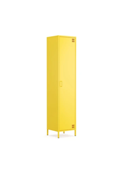 Furni24 Pera Metal Elbise Dolabı, Soyunma Dolabı, Tek Kapılı, 41,50 x 40 x 189,50 cm ürün görseli 1