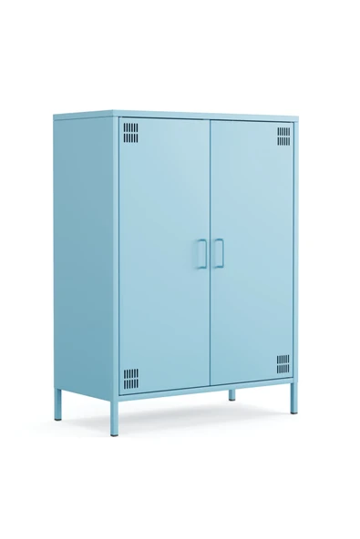 Furni24 Pera Metal Dolap 2 Kapılı 80,50 x 40 x 109,50 cm - 9 Renk Seçeneği Bulunmaktadır ürün görseli 1