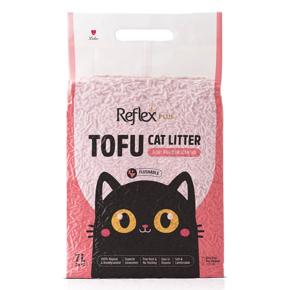 Reflex Plus Tofu Bebek Pudra Kokulu Kedi Kumu 7 Litre ürün görseli 1