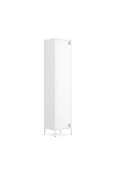 Furni24 Pera Metal Elbise Dolabı, Soyunma Dolabı, Tek Kapılı, 41,50 x 40 x 189,50 cm ürün görseli 1