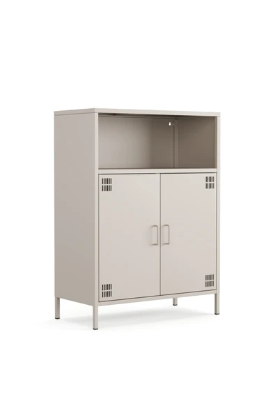 Furni24 Pera Metal Dolap 2 Kapılı, Açık Raflı 80,50 x 40 x 109,50 cm - 9 Renk Seçeneği Bulunmaktadır ürün görseli 1