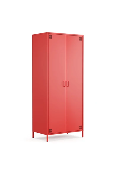 Furni24 Pera Metal Elbise Dolabı, Soyunma Dolabı, İki Kapılı, 80,50 x 50 x 189,50 cm ürün görseli 1