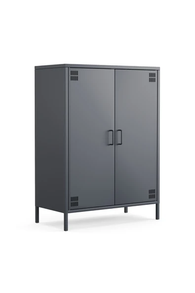 Furni24 Pera Metal Dolap 2 Kapılı 80,50 x 40 x 109,50 cm - 9 Renk Seçeneği Bulunmaktadır ürün görseli 1