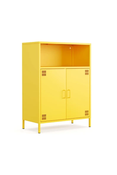Furni24 Pera Metal Dolap 2 Kapılı, Açık Raflı 80,50 x 40 x 109,50 cm - ürün görseli 1