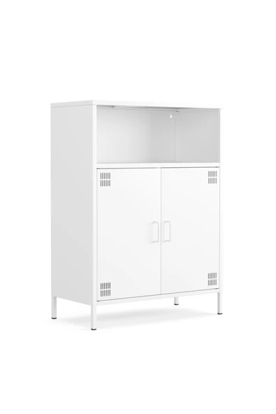 Furni24 Pera Metal Dolap 2 Kapılı, Açık Raflı 80,50 x 40 x 109,50 cm - 9 Renk Seçeneği Bulunmaktadır ürün görseli 1