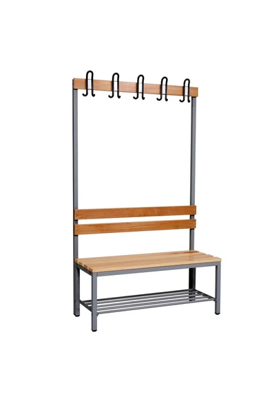Furni24 Ayakkabılıklı 4 Ayaklı Tek Taraflı Bank, 5 Kanca, 100x43x170 Cm, Spor Bankı ürün görseli 1