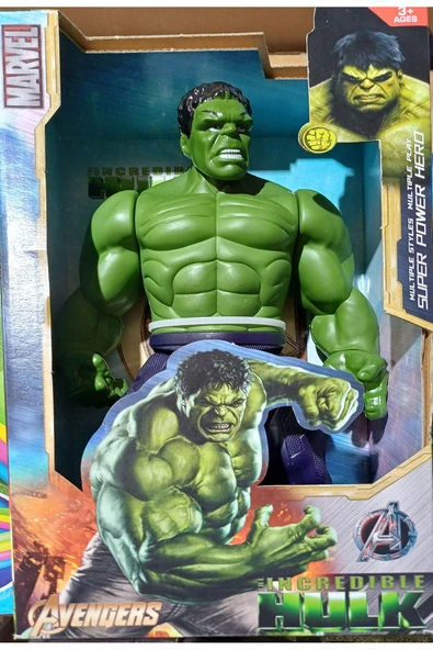 Hulk Sesli Işıklı Aksiyon Figürlü Oyuncak Aven gers HULK Action Figür. ürün görseli 1