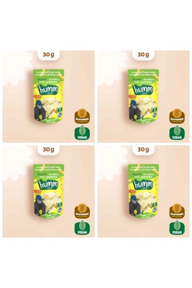 Organik Glutensiz Vegan Muzlu Mini Küpler Atıştırmalık Paketi - 4 adet * 30 g ürün görseli 1