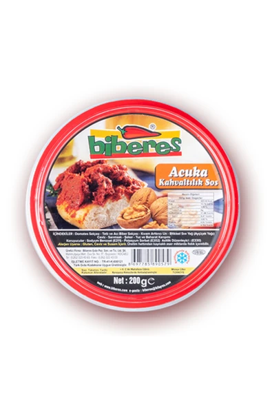 BİBERES ACUKA SOS CEVİZLİ 200GR KAHVALTILIK SOS ACIKA ürün görseli 1