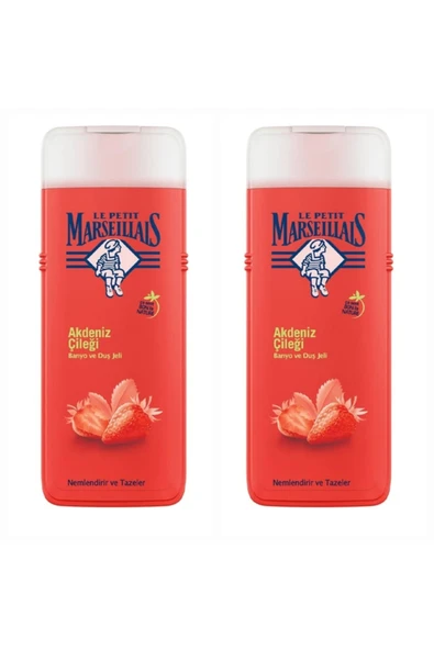 2 Adet Le Petit Marseillais Akdeniz Çileği Banyo ve Duş Jeli 400ml ürün görseli 1