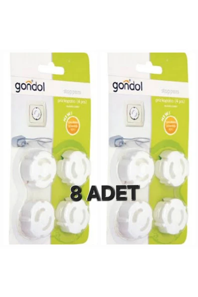 8 Adet Priz Kapatıcı Priz Kapağı Çocuk Güvenliği ürün görseli 1