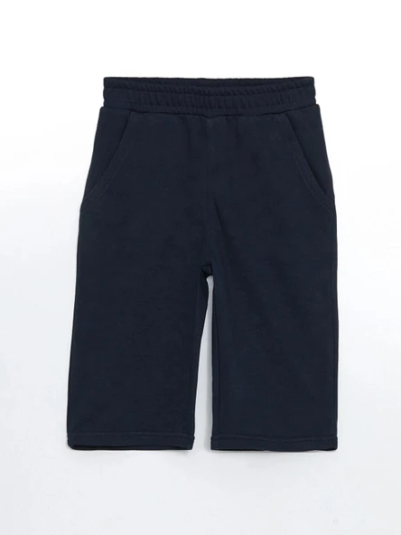 LCW Kids Lacivert Beli Lastikli Erkek Çocuk Bermuda ürün görseli 1