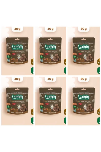 organik Glutensiz Vegan Kakaolu ve Fındıklı Kek - 30g* 6 adet ürün görseli 1