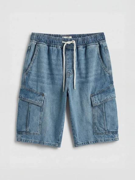 LCW Jeans İndigo Regular Fit Erkek Jean Şort - Resim 5