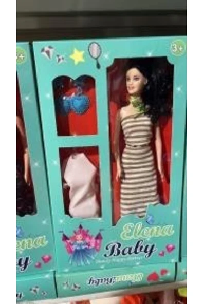 OYUNCAK ELBİSELİ KÜPELİ MODEL BEBEK ürün görseli 1