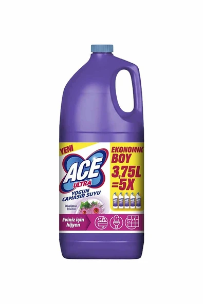 3 ADET Ace Ultra Çamaşır Suyu 3,75 l Okaliptus ürün görseli 1