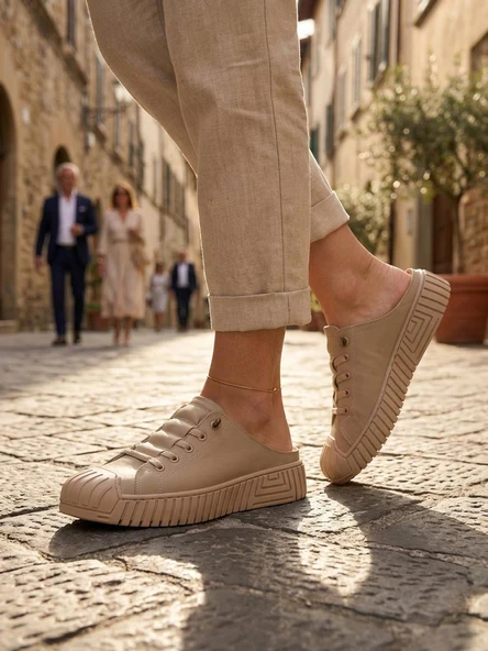 Gamelu Poem Kadın Lastikli Memory Foam Sneaker Terlik ürün görseli 1