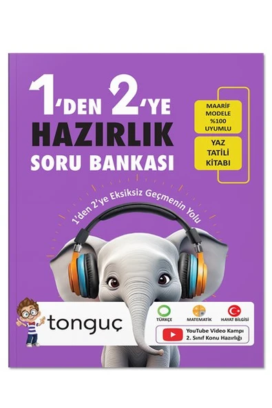 1'den 2'ye Hazırlık Kitabı - Tonguç Yayınları ürün görseli 1