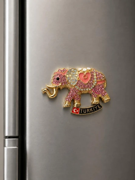 Magnet Fil Figürlü Taşlı Türkiye Buzdolabı Magneti – Dekoratif Hediyelik Souvenir Magnet ürün görseli 1