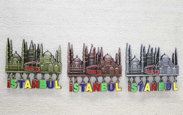 Sarkaçlı İstanbul Temalı Magnet - Model 3 ürün görseli 1