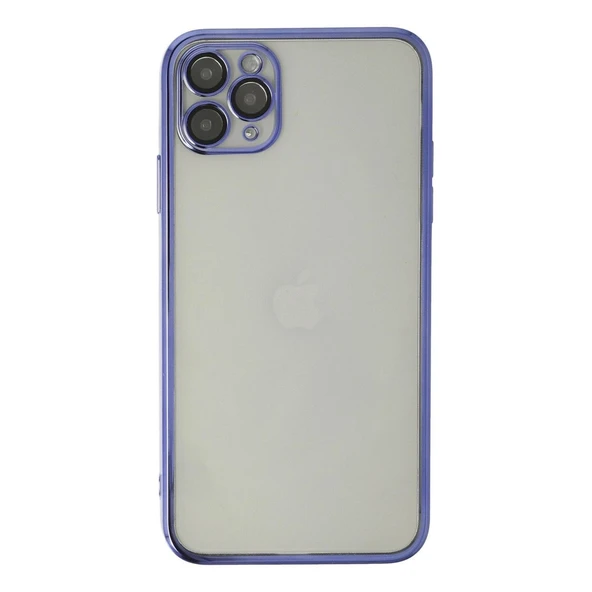 Apple İphone 11 Pro Kılıf Razer Lensli Silikon - Mor ürün görseli 1