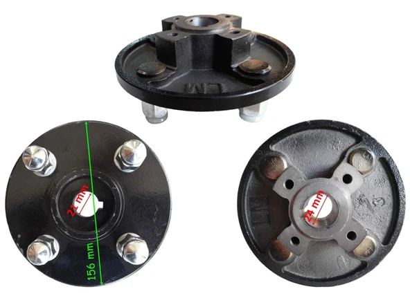 E-Bis 3 Tekerli Arka Göbek Diskli Tip Bijonlu 21-24 Mm Çap 156 ürün görseli 1