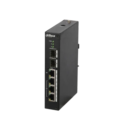 DAHUA 4port PoE 96w 2-SFP 10/100 Yönetilemez Endüstriyel Switch PFS3206-4P-96 ürün görseli 1