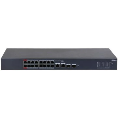 DAHUA 16port PoE 240w 2-SFP 10/100 Yönetilebilir Switch CS4218-16ET-240 ürün görseli 1