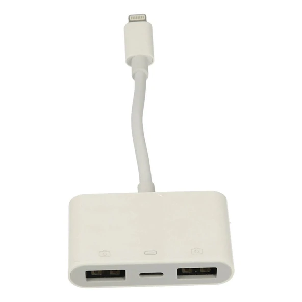 Apr23 Iphone Otg 3in1 - Beyaz - Resim 2