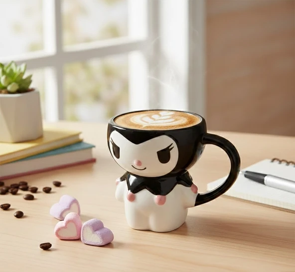 Sanrio Kuromi Kapaklı Kupa ürün görseli 1