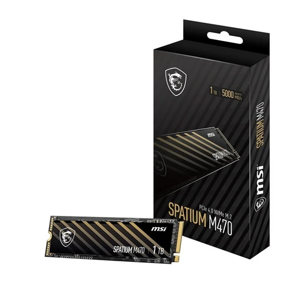 MSI 1TB SPATIUM M470 PRO 6000- 4500MB/s M2 NVME GEN4 DİSK ürün görseli 1