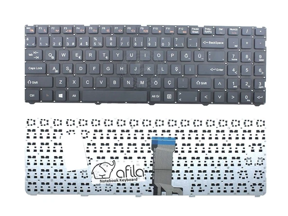 Casper Nirvana C650.8130-4D00X-S Notebook Klavyesi (Siyah TR) ürün görseli 1