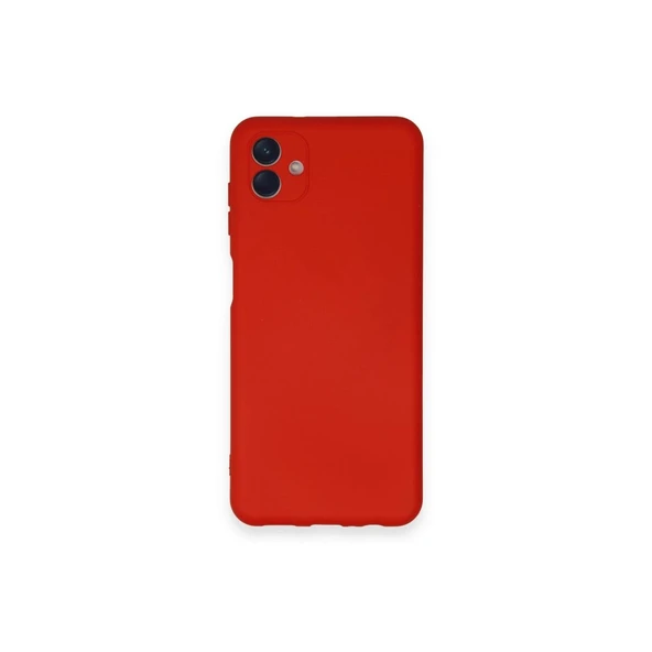 Samsung Galaxy A04 Kılıf Nano İçi Kadife Silikon - Kırmızı ürün görseli 1