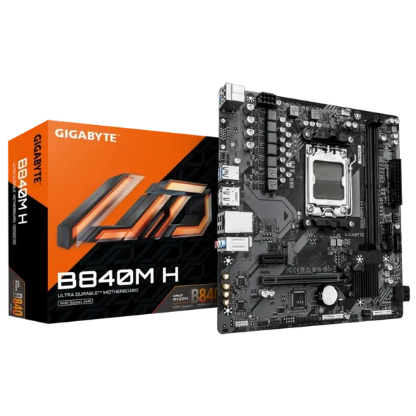 GIGABYTE B840M H DDR5 HDMI-DP PCIe 4.0 AM5 mATX ürün görseli 1