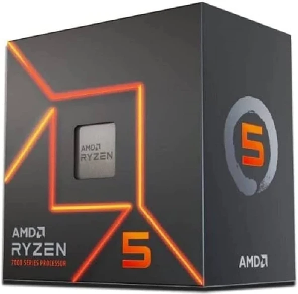 AMD RYZEN 5 7600X 38MB 6çekirdekli O/B UHD AM5 105w Kutulu+Fansız ürün görseli 1