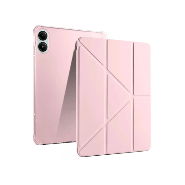 Xiaomi Redmi Pad Pro 12.1 Kılıf Kalemlikli Mars Tablet Kılıfı - Rose Gold ürün görseli 1