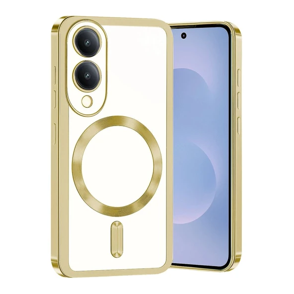 Samsung Galaxy S25 Edge Kross Magneticsafe Kapak - Gold ürün görseli 1