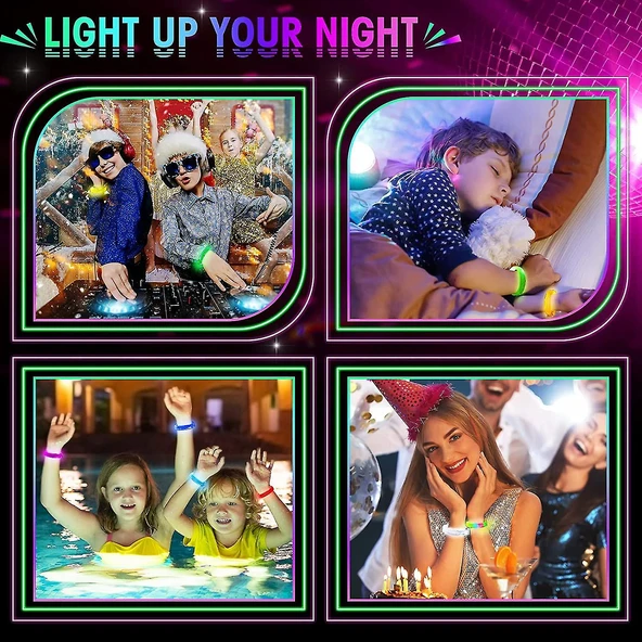LED Işıklı Pilli Bileklik - Resim 5