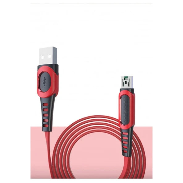 Dc24 Micro Usb Kablo 1.2m 4a - Kırmızı ürün görseli 1