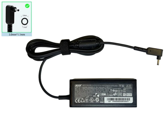 Acer 45W 19V 2.37A 3.0x1.1mm Laptop Adaptör Orijinal Şarj Aleti ürün görseli 1