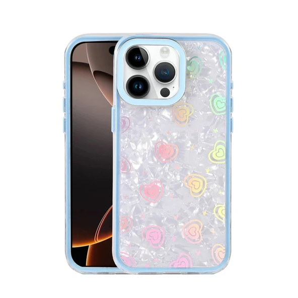 Apple İphone 15 Pro Max Lumi Desenli Kapak - Mavi ürün görseli 1