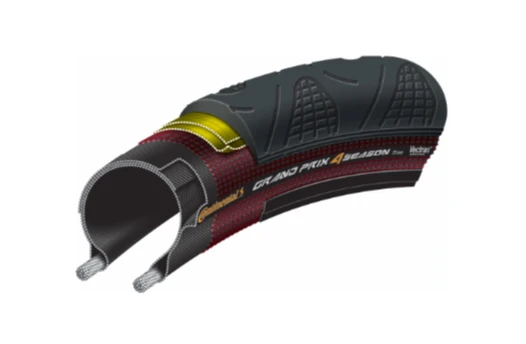 CONTINENTAL - GP 4 Season - 700 X 25C - Dış Lastik Siyah (25-622) (çift 2 adet) ürün görseli 1