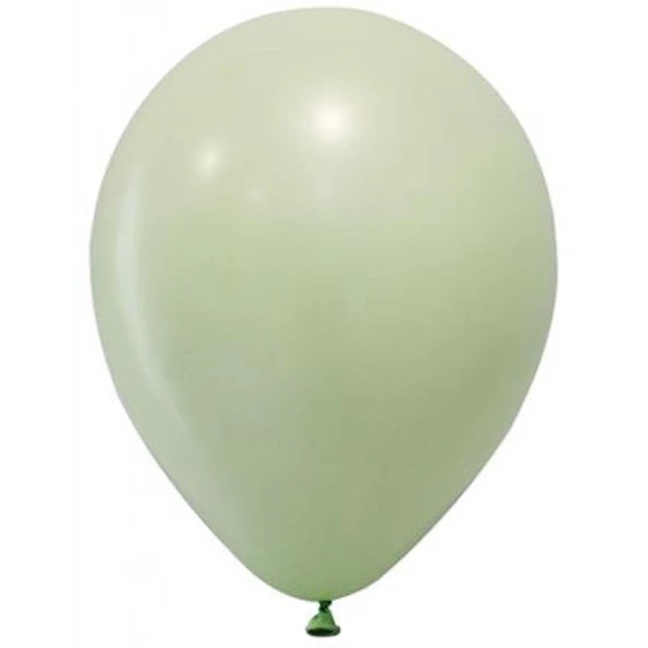 Balon Düz Pastel Makaron 12 inç Yeşil 100'lü 1 ürün görseli 1