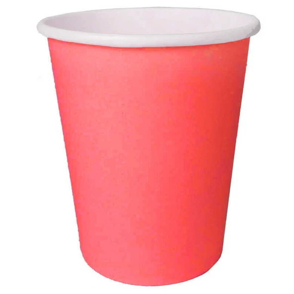Bardak Karton Kırmızı 8 Oz 8'lı ürün görseli 1
