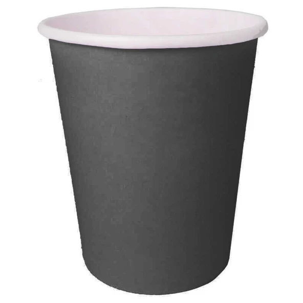 Bardak Karton Siyah 8 Oz 8'lı ürün görseli 1