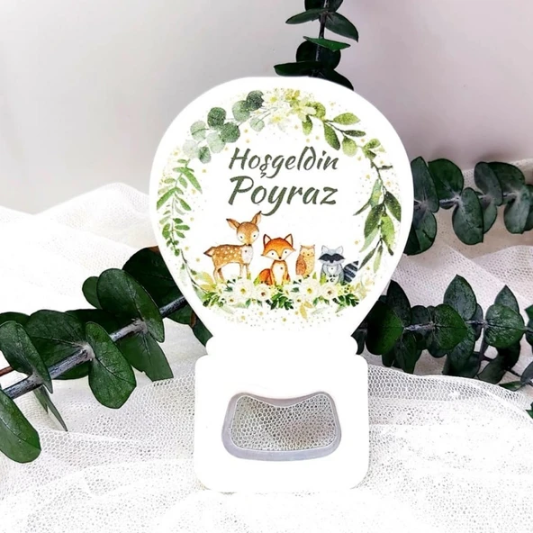 Sevimli Ceylanlı Yeni Doğan Bebek Buzdolabı Magnet(30 Adet) ürün görseli 1